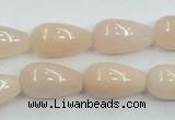 CPI03 15.5 inches 10*20mm teardrop pink aventurine jade beads