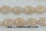 CPI04 15.5 inches 10*14mm flat teardrop pink aventurine jade beads