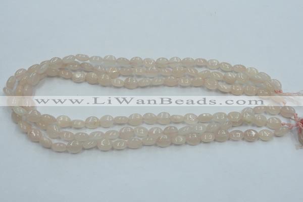 CPI07 15.5 inches 8*10mm oval pink aventurine jade beads wholesale