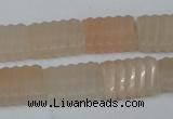 CPI154 15.5 inches 13*18mm carved rectangle pink aventurine jade beads