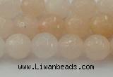 CPI211 15.5 inches 6mm faceted round pink aventurine jade beads