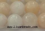 CPI215 15.5 inches 14mm faceted round pink aventurine jade beads