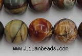 CPJ106 15.5 inches 16mm round picasso jasper gemstone beads wholesale