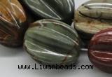 CPJ14 15.5 inches multi size starfruit shaped picasso jasper beads wholesale