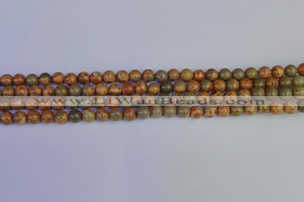 CPJ461 15.5 inches 6mm round African picture jasper beads