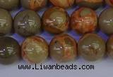 CPJ464 15.5 inches 12mm round African picture jasper beads