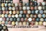 CPJ482 15.5 inches 8mm round polychrome jasper beads wholesale