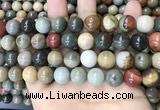 CPJ484 15.5 inches 12mm round polychrome jasper beads wholesale