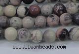 CPJ601 15.5 inches 6mm round purple striped jasper beads wholesale