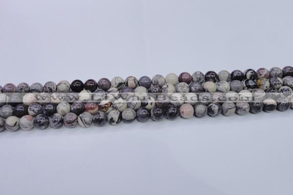 CPJ602 15.5 inches 8mm round purple striped jasper beads wholesale