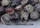 CPJ605 15.5 inches 14mm round purple striped jasper beads wholesale