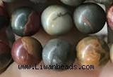 CPJ634 15.5 inches 6mm round picasso jasper beads wholesale