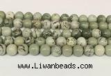 CPJ703 15.5 inches 10mm round greeting pine jasper beads