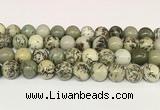 CPJ704 15.5 inches 12mm round greeting pine jasper beads