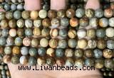 CPJ708 15.5 inches 8mm round rocky butte picture jasper beads