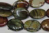 CPJ85 15.5 inches 15*20mm oval picasso jasper gemstone beads