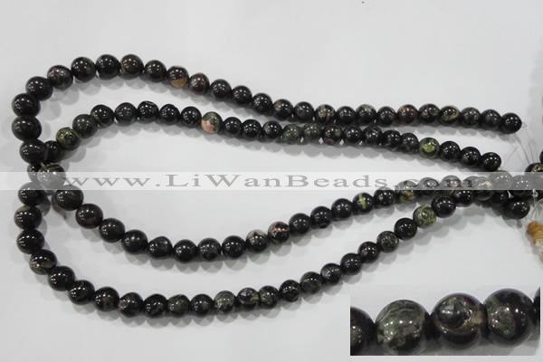 CPM01 15.5 inches 6mm round plum blossom jade beads wholesale