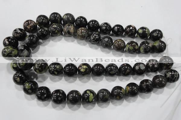 CPM05 15.5 inches 14mm round plum blossom jade beads wholesale