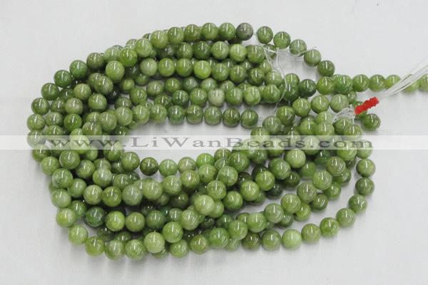 CPO03 15.5 inches 10mm round olivine gemstone beads wholesale