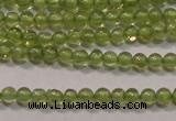 CPO100 15 inches 2mm round natural peridot beads wholesale