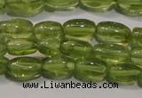 CPO111 15 inches 4*7mm rice natural peridot beads wholesale