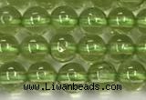 CPO133 15.5 inches 4mm round natural peridot beads wholesale