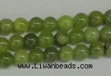 CPO20 15.5 inches 4mm round olivine gemstone beads wholesale