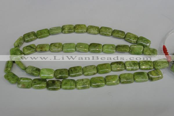 CPO37 15.5 inches 13*18mm rectangle olivine gemstone beads wholesale