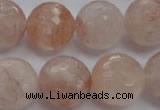 CPQ208 15.5 inches 18mm faceted round natural pink quartz beads