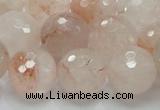 CPQ21 15.5 inches 4mm faceted round natural pink quartz beads