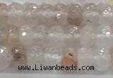 CPQ210 15.5 inches 4*6mm faceted rondelle natural pink quartz beads