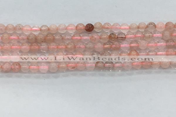 CPQ250 15.5 inches 4mm round natural pink quartz beads wholesale