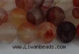 CPQ303 15.5 inches 10mm round matte pink quartz beads wholesale