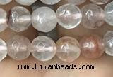 CPQ311 15.5 inches 6mm faceted round pink quartz beads wholesale