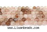 CPQ342 15.5 inches 8mm round pink quartz gemstone beads