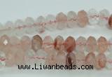 CPQ38 15.5 inches 5*8mm faceted rondelle natural pink quartz beads