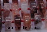 CPQ40 15.5 inches 7*15mm rondelle pink quartz beads wholesale