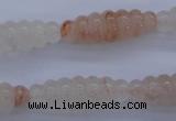 CPQ95 15.5 inches 10*30mm carved rice natural pink quartz beads