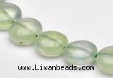 CPR08 A grade 12mm flat round natural prehnite gemstone beads