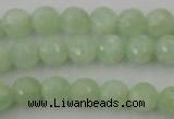 CPR113 15.5 inches 10mm faceted round natural prehnite beads wholesale