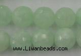 CPR116 15.5 inches 16mm faceted round natural prehnite beads wholesale