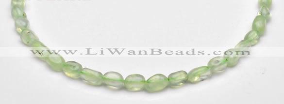 CPR19 A+ grade 7*10mm freeform natural Prehnite gemstone beads