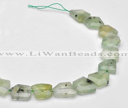 CPR21 Freeform A grade natural Prehnite gemstone beads Wholesale