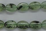 CPR221 15.5 inches 10*14mm oval natural prehnite beads wholesale