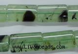 CPR245 15.5 inches 12*22mm flat tube natural prehnite beads wholesale