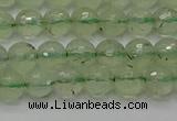 CPR333 15.5 inches 6mm faceted round natural prehnite beads