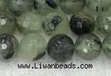 CPR405 15.5 inches 6mm faceted round prehnite beads wholesale