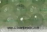 CPR416 15.5 inches 8mm faceted round natural prehnite beads