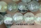 CPR420 15.5 inches 6mm faceted round prehnite beads wholesale