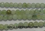 CPR51 15.5 inches 6mm faceted round natural prehnite beads